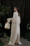 Mutedance 24 Spring and Summer Printed and Dyed Silk Dress Series MD-MD24SS08-HUIBAI hoary PM105